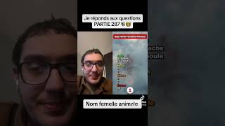 Je réponds aux questions PARTIE 287  nom femelle animale 12 📚🧑‍🏫 [upl. by Vivianna]