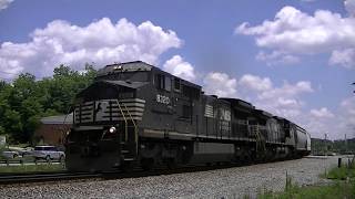 Norfolk Southern 45Z Northbound Grain Train in AustellGa 06172017© [upl. by Nytsud]