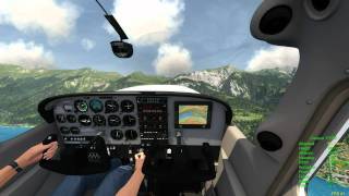 Aerofly FS simulator first Cessna 172 SP tests [upl. by Lav822]