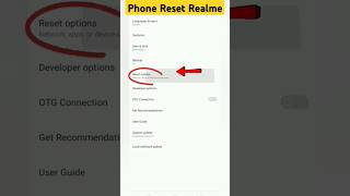 Phone reset kaise kare realme shorts [upl. by Eniarrol]