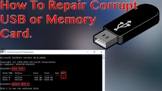 How to repair corrupted pen drive or memory card using cmd with full explain [upl. by Norah]