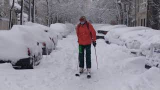 Gran Nevada Madrid 2021 Temporal de Nieve Filomena [upl. by Yemrej827]