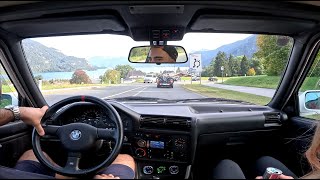 ASMR Austrian Mountains Driving  Old Tuning Car Noises  Relaxing No Talking No Music [upl. by Zilvia]