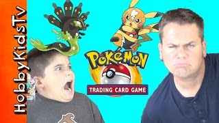 HobbyKids PlayPokemon Trading Card Game with Pikachu Libre Vs Zygarde [upl. by Joellyn]