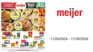 Meijer Weekly Ad US  11242024  11302024 [upl. by Eahsan]