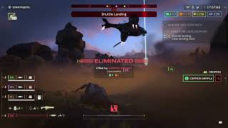 Helldriver 2 Incredibly close call with extraction [upl. by Nalniuq]