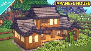 How to Build a Simple JAPANESE HOUSE Minecraft Tutorial [upl. by Chev924]