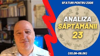 Saptamana 23  Sfaturi pentru zodii  Psihonumerologie [upl. by Cirek]