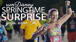 runDisney Springtime Surprise  SUNRISE YOGA EXPO amp 5K 2022 [upl. by Polik92]