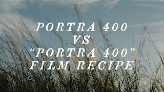 Portra 400 Film vs quotPortra 400quot Film Recipe  Fujifilm XT4 Photography [upl. by Hector]