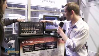 Peavey PV 5300 PV i6599 and i8500 mixers  NAMM 2012  AudioSavings [upl. by Adnarym504]