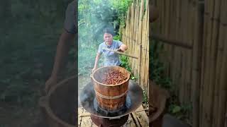 Ancient rosehip juice making method shorts viralshorts traditional villagelife healing [upl. by Ahsael]