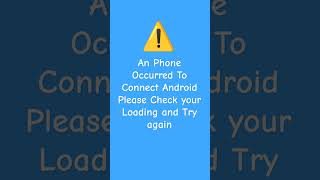 Phone Error animation google ios smartphone error linux android [upl. by Nytsirhc836]