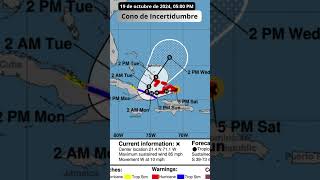 Huracán Oscar se fortalece mientras cruza las Islas Turcas y Caicos y se acerca al Oriente de Cuba [upl. by Pascoe482]