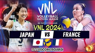 VNL LIVE │ JAPAN vs FRANCE Live Score Update Today Match VNL 2024 FIVB VOLLEYBALL NATIONS LEAGUE [upl. by Ripp]