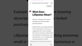 What Does Lilliputian Mean [upl. by Casey]