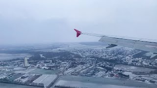 Landing in ViennaSchwechat International Airport LOWW VIE  Lauda Airbus A320232  Flughafen Wien [upl. by Vadnee]