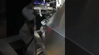 Flat Edge Ice Cream Cone Making MachineAutomatic Small Waffle Cone MachineCrisp Ice Cream Cone [upl. by Nivra]