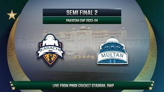 Live  Karachi Whites vs Multan  Match 29  2nd Semi Final  Pakistan Cup 202324  PCB [upl. by Anilasor]