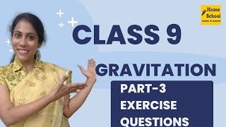 Problems on gravitation chapter  class 9  CBSE  NCERT  exercise problems [upl. by Adnilec]