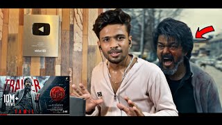 LEO Official Trailer Reaction Thalapathy Vijay Trisha Sanjay Dutt Arjun Sarja [upl. by Anirehc897]