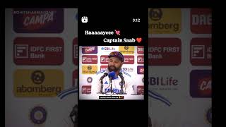 Rohit Sharma Press Conference after losing first test match ❤️ hitman rohitsharma indvsnz [upl. by Justinn]