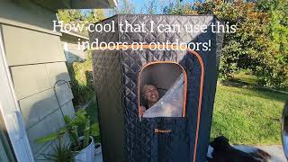 Binecer Portable Sauna Review Easy Setup Indoor or Outdoor [upl. by Ramuk]