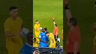 Ronaldo Reaction After Given Red Card vs AlHilal [upl. by Blum170]