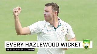 Every wicket Watch all 11 of Hazlewoods wickets for the summer [upl. by Ialda327]