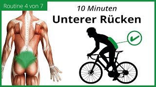 UNTEREN RÜCKEN DEHNEN für Radfahrer  10 Minuten DEHNROUTINE  MECKLENBURGER SEEN RUNDE 47 [upl. by Oicam]