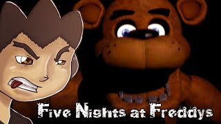 SCARIEST HORROR GAME  5 Nights at Freddys wFACECAM [upl. by Leahey]