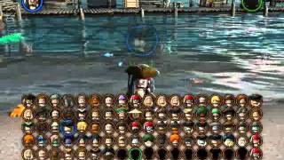 Lego Pirates Of The Caribbean The Video Game  All Playable Characters Unlocked [upl. by Noreik250]