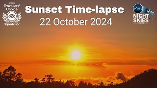 Sunset Timelapse 22 October 2024 [upl. by Ltney945]