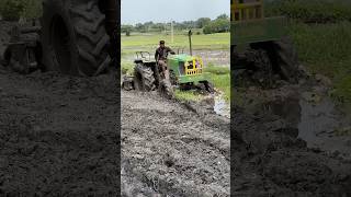 John Deere 4wd tractor working in mud shorts trending tractor [upl. by Ania]