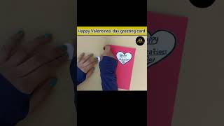 DIY Happy Valentines day greeting card subscribe art craft viralvideo 5MinuteCraftsYouTube [upl. by Aunson21]