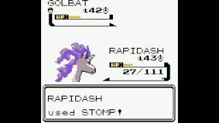 Shiny Rapidash evolution from Ponyta  Pokémon Crystal [upl. by Ahseuqram]