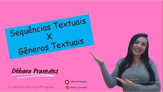 Sequências textuais x gêneros textuais [upl. by Xirtaeb]