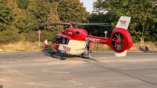 DRF Luftrettung Christoph 100 DHXFG H145 Staaken 17092024 helicopter [upl. by Acimad]