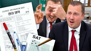 British Headmaster tries Korea’s Infamous English SAT [upl. by Nessah]