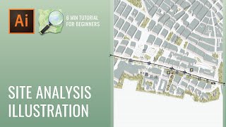 Illustrator amp OpenStreetMap Site Diagram Tutorial  Visualize Site Analysis Using Adobe Illustrator [upl. by Eralcyram]