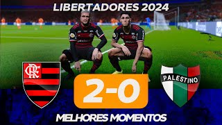 FLAMENGO VENCE O PALESTINO NO MARACANÃ  JOGO DE HOJE  ASSISTA AGORA NO PES 2021 AO VIVO [upl. by Firooc]