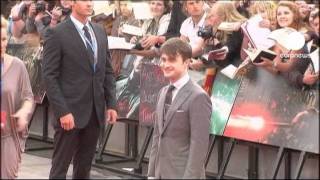 Huge crowds for final Potter premiere [upl. by Onitnatsnoc477]