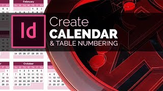 Calendar Design amp Table Numbering in InDesign [upl. by Hulbard157]