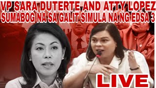 LIVE NOW AT SAINT LUKES MEDICAL CENTER QUEZON CITY VP SARA AND ATTY LOPEZ PART 2 [upl. by Seaden]