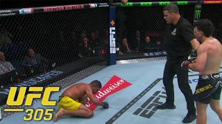 Herbert Burns unable to get back up after onslaught from Jack Jenkins fight ends in TKO  ESPN MMA [upl. by Orag864]