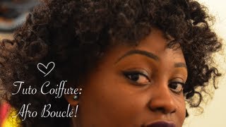 Tuto coiffure Afro Bouclé sans chaleur  Farida B amp Shea moisture [upl. by Mays]