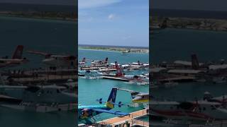 seaplanes landing takeoff maldives travel teluguvlogs internationaltrip [upl. by Perloff]