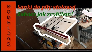 31 Sanki do pilarki stołowejbudowa table saw sled [upl. by Ambrose326]