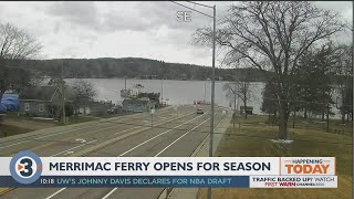 Merrimac Ferry opens for 2022 season WisDOT says [upl. by Obed]