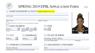 How to complete your EPIK application form [upl. by Devinna]